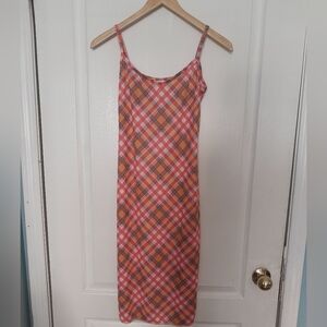 Ginger By KST Vintage Plaid Spaghetti Strap Dress